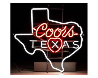 Vintage Coors Beer Neon Sign