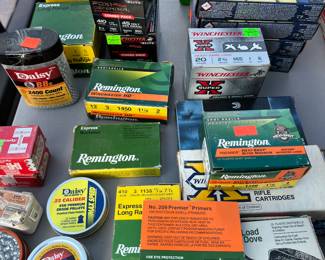 Huge selection of ammo, including some vintage/collectible. Brands include Remington, Hornady, Western, Weatherby, Winchester, Federal, and many others.