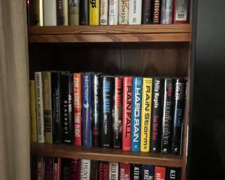 1,000s of books to be sold throughout the house. Numerous categories of books include hunting, history, classics, action/mystery/thriller, and much more.