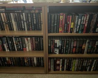1,000s of books to be sold throughout the house. Numerous categories of books include hunting, history, classics, action/mystery/thriller, and much more.