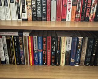 1,000s of books to be sold throughout the house. Numerous categories of books include hunting, history, classics, action/mystery/thriller, and much more.