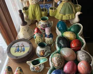 Nice selection of pottery (much from Holland).