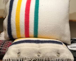 Hudson’s Bay Company wool pillows.