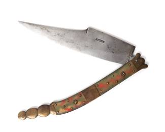 Lot 20 French Albacete Navaja Folding Knife, mid 19th c.