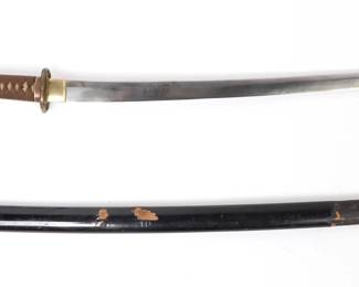 Lot 65 Japanese Army Officers Sword w Scabbard