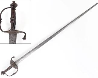 Lot 40 German BroadHanger Sword, 17th century