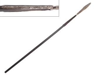Lot 34 European Period Spear, 1617th c.