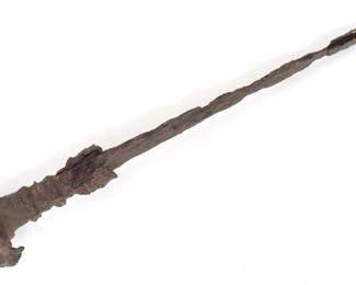 Lot 102 Lionhead Luristan Iron Short Sword