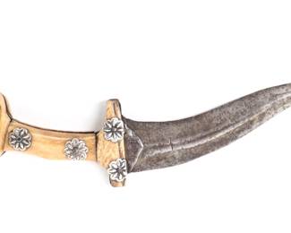 Lot 51 Khanjarli Mughal Dagger, Circa 1600s