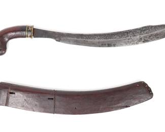 Lot 47 Indonesian or Moro sword w Scabbard