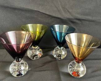 Modern Design Cocktail Glasses * Set of Four
