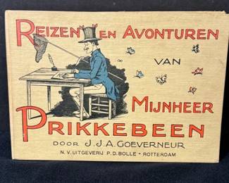 Vintage Book By Jan Goeverneur * Written In Dutch * Cartoon Collection
