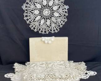 Vintage Handmade Crochet Lace /Cotton Doilies various sizes
