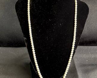 Vintage Possible Real Pearl Necklace * 14K Gold Clasp * Buyer to Verify to his/hers satisfaction
