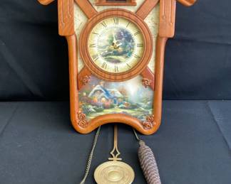 Bradford Exchange Thomas Kinkaide Cuckoo Clock * Limited Edition B1639
