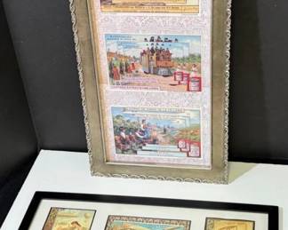 Two Framed Liebig Prints * 6 Individual Scenes * Compagnie Liebig
