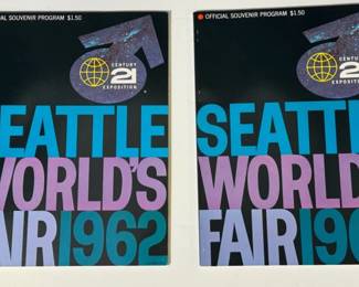 4 Basically New Seattle World’s Fair Official Souvenir Programs
