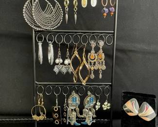 Variety of Pierced Earrings * Cowboy Bling * Racetrack * Chain Link Hoops and more
