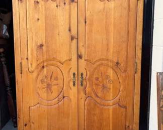 Gorgeous Hand Carved Armoire

