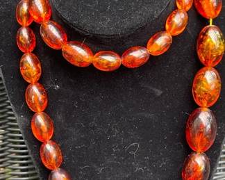 32” Long Graduated Amber Necklace * Believe to be Amber...buyer to validate to own satisfaction
