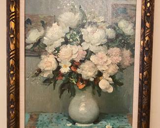 Framed still life print