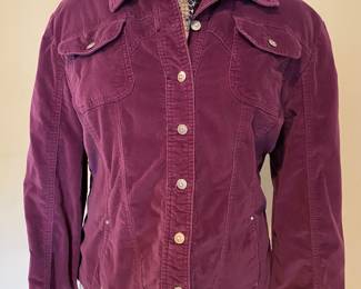 Purple velour jacket by Live a Little