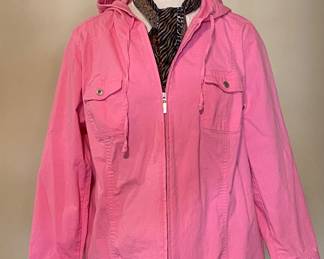 Vintage pink Denim & Co. chambray jacket