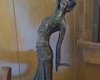 Metal dancing figure from India