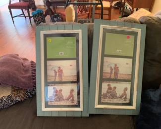 4x6 3 picture frames wooden