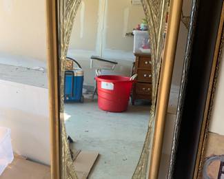 Gold leaf wall mirror