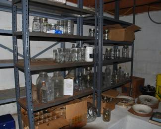 Clear glass jars-3 for $1