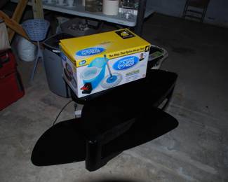 Mop & glow new in the box & TV stand