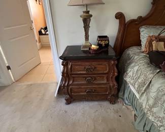 Two of these nice old world Thomasville king night stand
