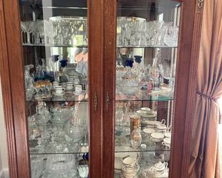 This China Cabinet came all the way from Italy and is lighted