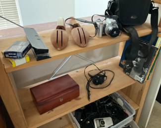 NICE SHELVES, AND CRAMERAS 