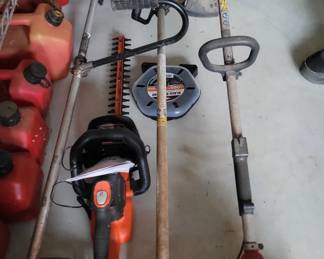 Weedeaters, hedge trimmers