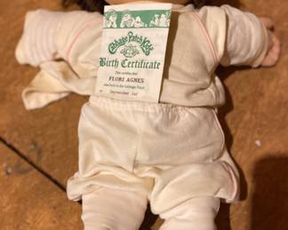 Cabbage Patch doll with birth certificate