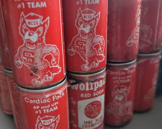 NC State collectible soda cans