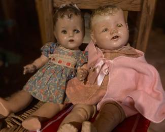 Old porcelain dolls