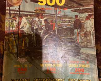 1950s Daytona 500 program