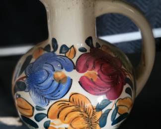 Nasco handpainted pitcher