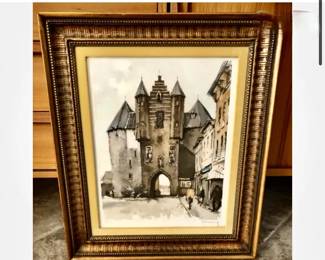 Roger Hebbelinek Etching