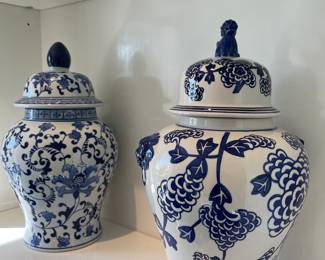 Blue & White Ginger Jars