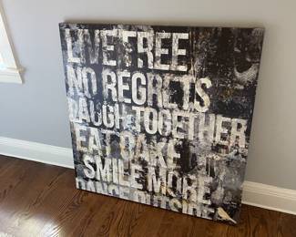 Artwork on Canvas... Bucket List