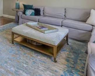 Coffee Table, Country Williams Sectional, Decorative Pillows