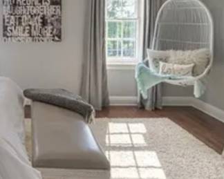 Hanging Chair, Leather Topped Bench