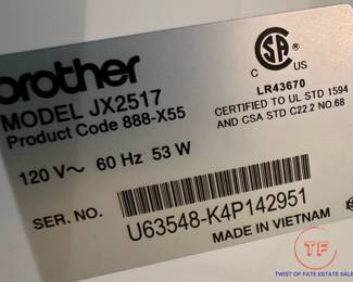Brother Model JX2517