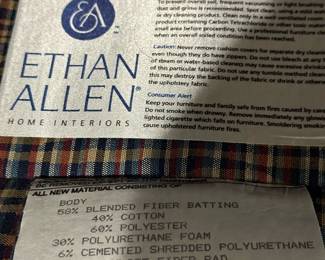 ETHAN ALLEN Armchair with Ottoman 