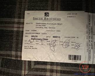 SMITH BROTHERS Armchair with Ottoman