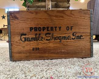 Antique GAMBLE SHOGMO Inc #251 Wood Crate (St. Louis Park MN)